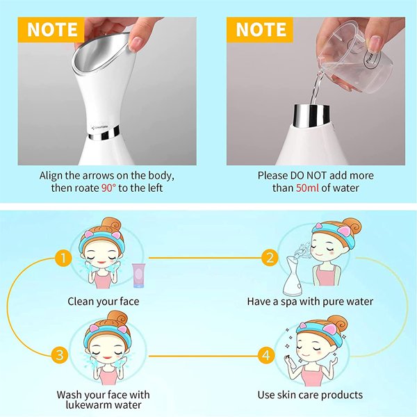 Nano Ionic Facial Steamer for Face Spa At Home