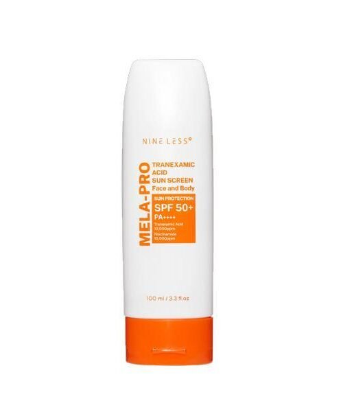 Nineless MELA-PRO Tranexamic Acid Sun Screen Face And Body Sun Protection SPF 50+ PA++++ 100ml