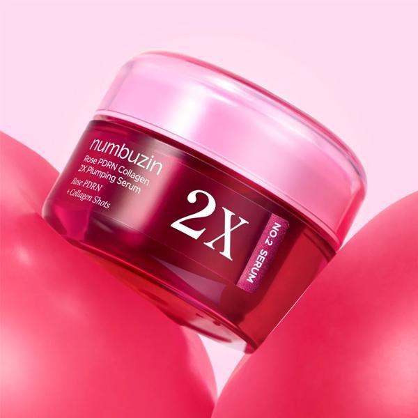 Numbuzin No. 2 Rose PDRN Collagen 2X Plumping Serum 30ml