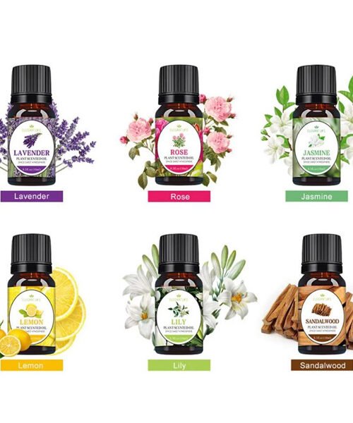 6PCS/Set Pure Natural Plant Essential Oils 10ml for Diffuser Humidifier Water