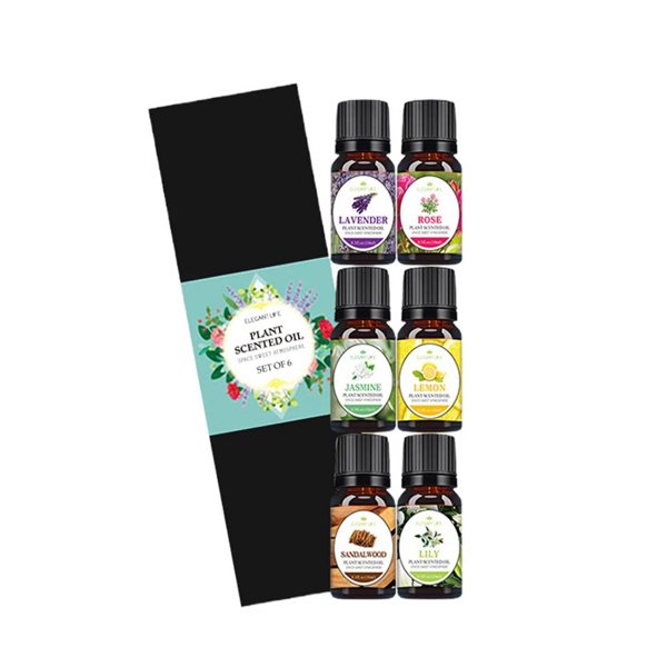 6PCS/Set Pure Natural Plant Essential Oils 10ml for Diffuser Humidifier Water