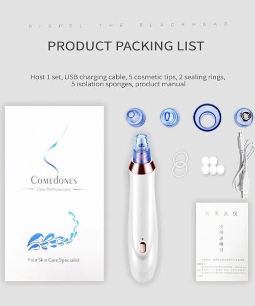 Rechargeable Skin Care Vacuum Suction Pimple Blackhead Pore Cleaner