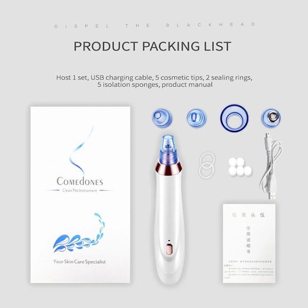 Rechargeable Skin Care Vacuum Suction Pimple Blackhead Pore Cleaner