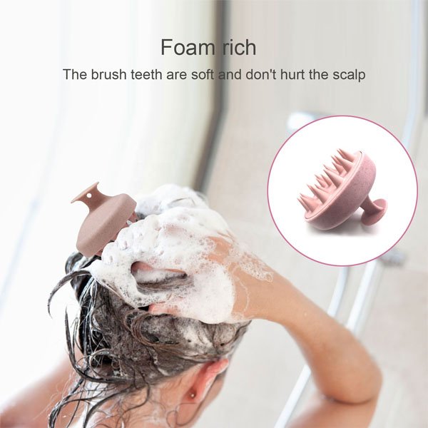 Scalp Massager Shampoo Brush with Soft Silicone Head Massager