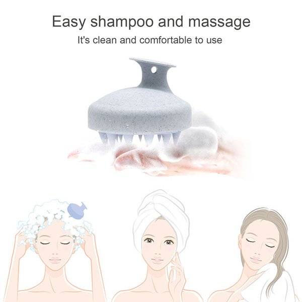 Scalp Massager Shampoo Brush with Soft Silicone Head Massager