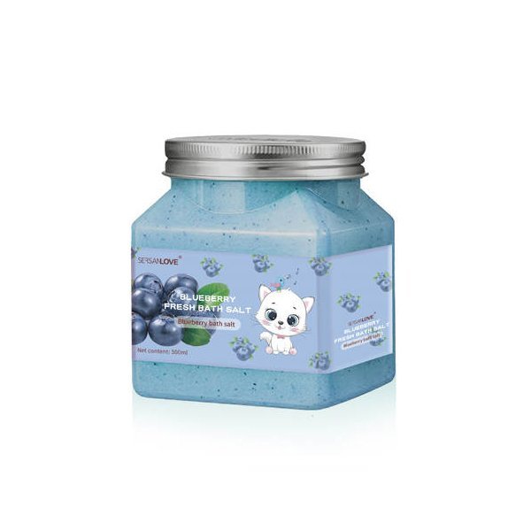 Bath Salt Scrub Blueberry 500g