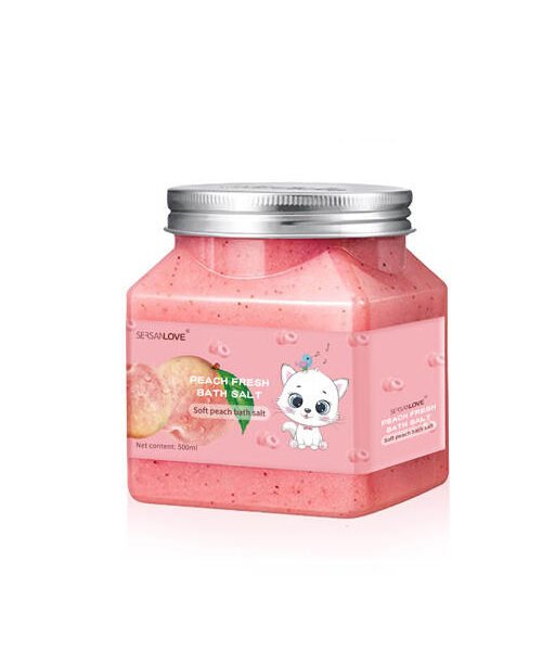 Bath Salt Scrub Peach 500g