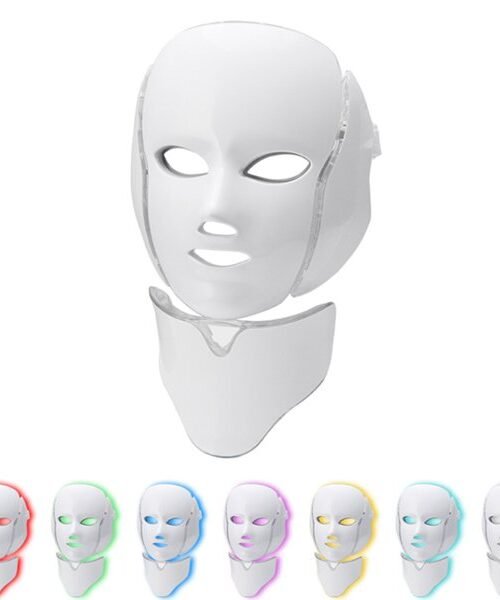 Skin Rejuvenation Photon Therapy 7 Color LED Light Neck Beauty Mask