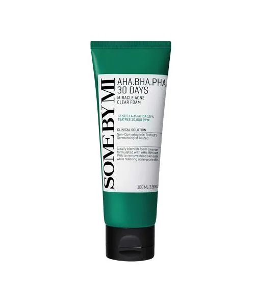 Some By Mi AHA BHA PHA 30 Days Miracle Acne Clear Foam 100ml