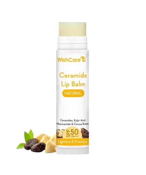 WishCare Ceramide Lip Balm Natural With SPF 50 PA+++ 5gm