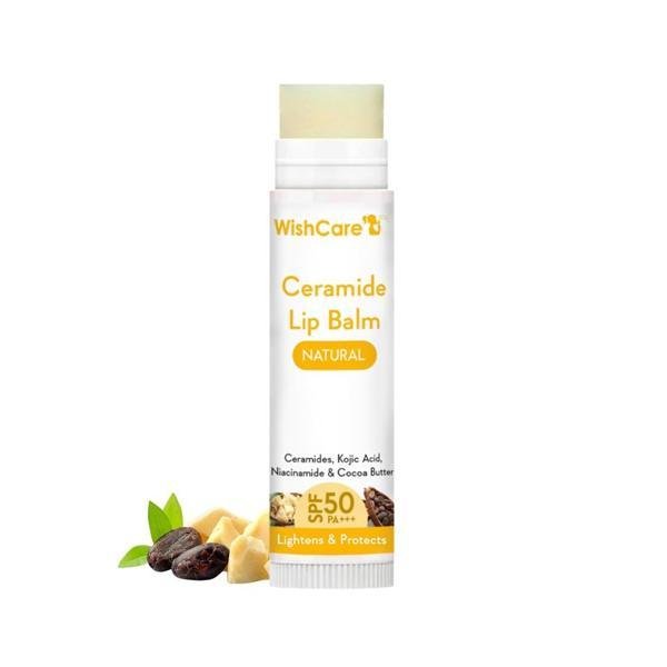 WishCare Ceramide Lip Balm Natural With SPF 50 PA+++ 5gm
