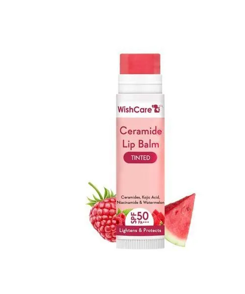 WishCare Ceramide Lip Balm Tinted With SPF 50 PA+++ 5gm