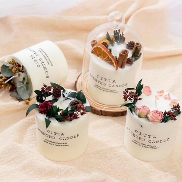Citta Strong Scented Aromatherapy Candles With Glass Cover (Fresh Spring)