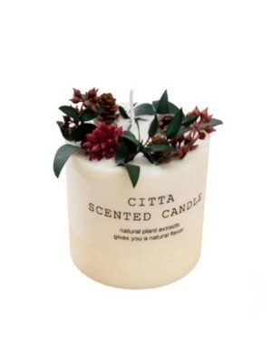 Citta Strong Scented Aromatherapy Candles With Glass Cover (Fruit Temptation)