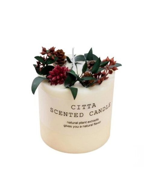 Citta Strong Scented Aromatherapy Candles With Glass Cover (Fruit Temptation)