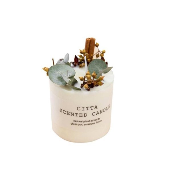 Citta Strong Scented Aromatherapy Candles Without Glass Cover (Fruit Temptation/Lemon Verbena/Orange/Fresh Spring)