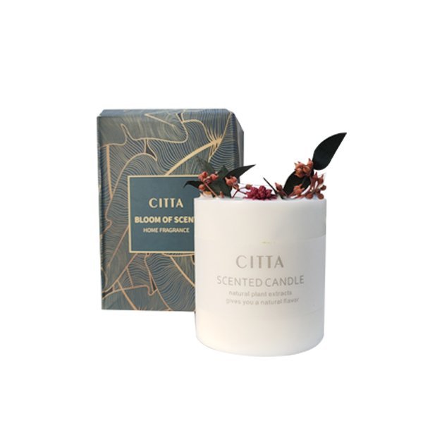 Citta Strong Scented Aromatherapy Candles Without Glass Cover (Fruit Temptation/Lemon Verbena/Orange/Fresh Spring)