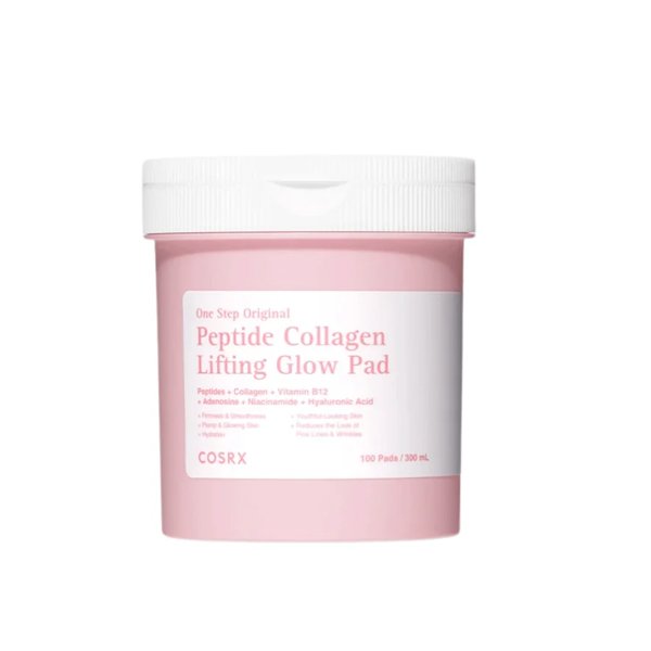 COSRX One Step Original Peptide Collagen Lifting Glow Pad(100 Pads)